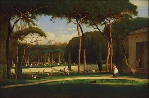 The Villa Borghese, Rome, 1871